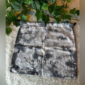 Sandro 13” Dust bag, Gray Tie dye 💛
